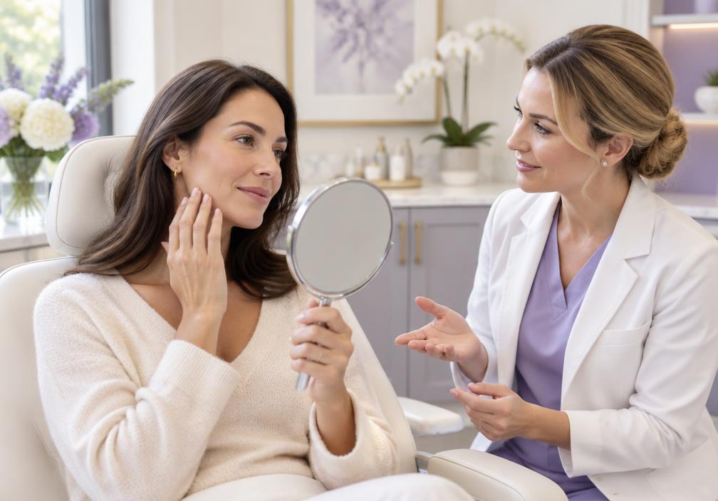 Aesthetic consultation focused on natural-looking facial balance